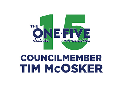 15 District - Council Member Tim McOsker logo